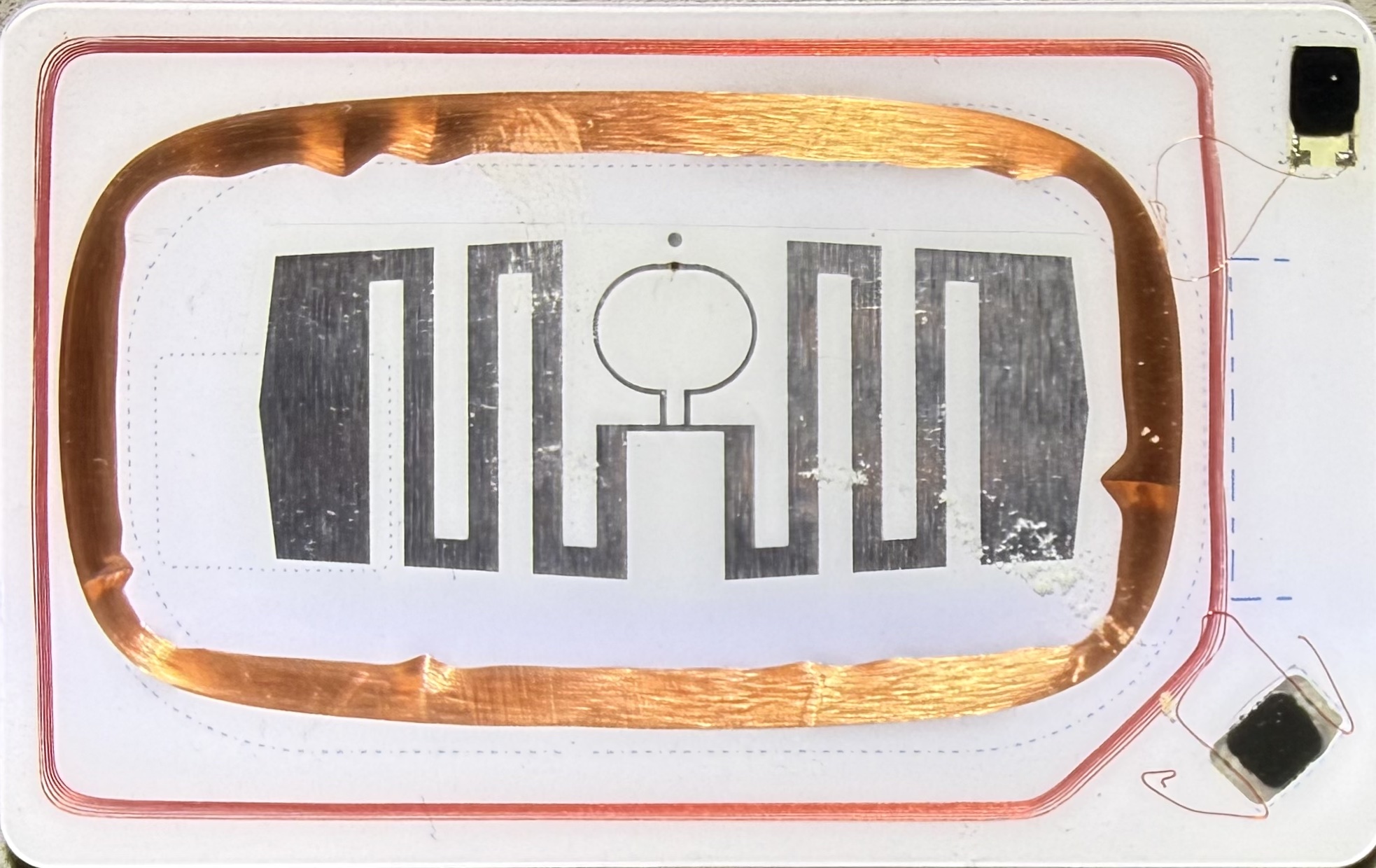 LF, HF, UHF on same card. Vertical slot punchable